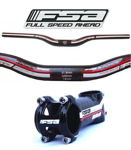 Conjunto FSA K-Force Manillar Carbono 660mm-141g!!! y Potencia FSA, MTB CARBON.