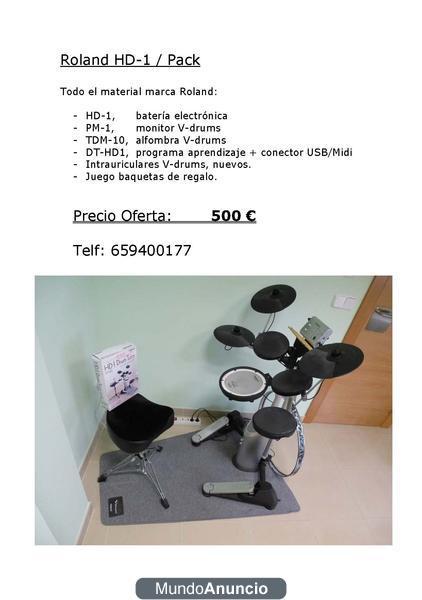 Roland HD-1 Pack / Bateria electronica