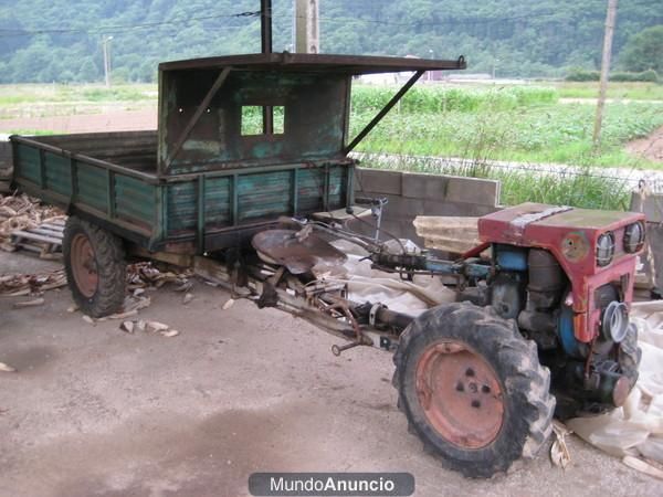 TRACTOR MOTOCULTOR CON REMOLQUE