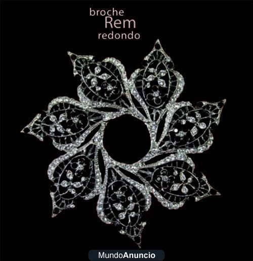 Broche de novia en plata modelo Rem