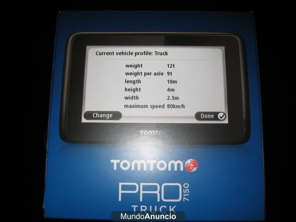 Se vende TomTom PRO Truck 7150