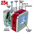 Reproductos MP3 con luces discoteca Radio FM, USB, Micro SD - mejor precio | unprecio.es