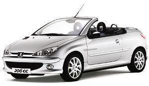Venta de coche Peugeot 206 2.0 Cabrio '01 en Madrid