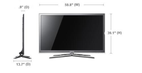 Tv Led Samsung 65 1080p 3d 240hz Un65c8000 Nuevo En Caja