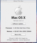 Macbook Blanco Core 2 duo 2.16 ghz 4Gb Ram - mejor precio | unprecio.es