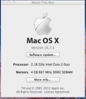 Macbook Blanco Core 2 duo 2.16 ghz 4Gb Ram - mejor precio | unprecio.es
