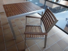 Mesa y silla de teka para exterior y jardín - mejor precio | unprecio.es