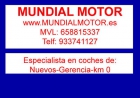 MUNDIAL MOTOR ----coches nuevos coches de gerencia coches de km 0 coches de flota coches d - mejor precio | unprecio.es