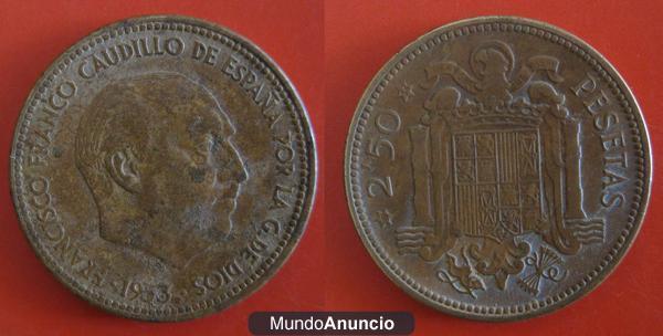 2,50 pesetas de 1953