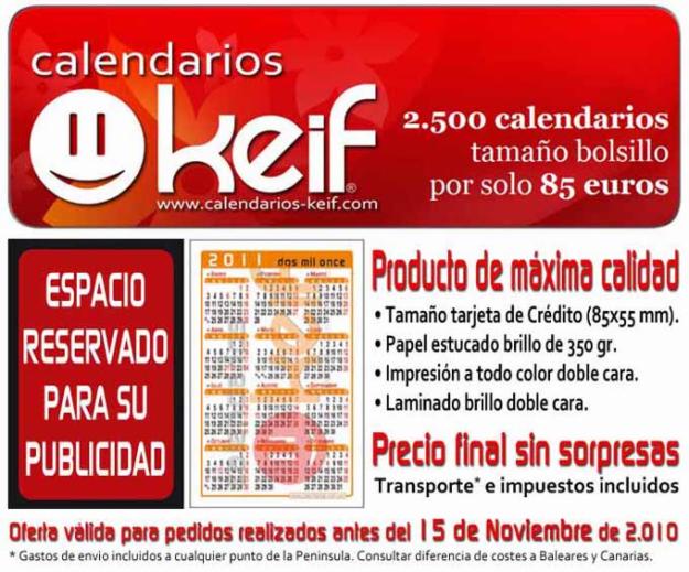 Calendarios de Bolsillo