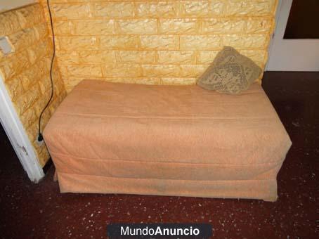 Vendo futon convertible en cama de matrimonio