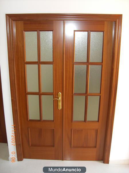 VENDO PUERTAS MADERA COLOR SAPELLY