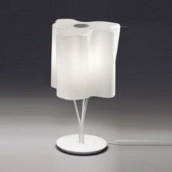 Artemide Logico mini tavolo difusor seda lúcido, estructura gris aluminio - iLamparas.com