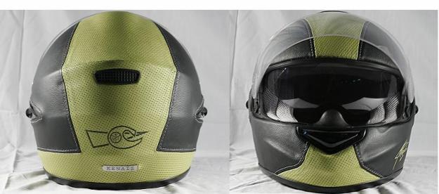 CASCO DE MOTO KENAIZ EXCLUSIVO. ÚNICO CASCO INTEGRAL FABRICADO EN PIEL