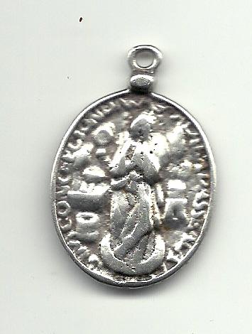 Medalla antigua religiosa