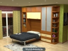literas abatibles en Horizontal, distribucion para Madrid, dormitorio con literas infantiles - mejor precio | unprecio.es