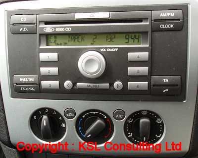 radio cd 6000 ford