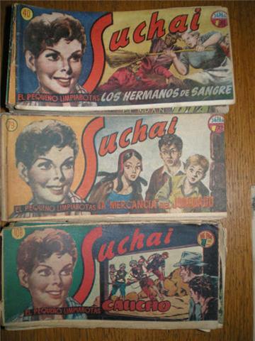 Comics antiguos de 'Suchai el Pequeño Limpiabotas'