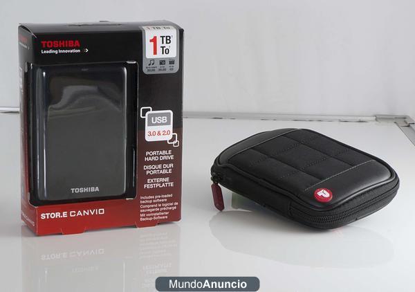 DISCO DURO 1TB 3.0 CANVIO TOSHIBA + FUNDA NUEVO