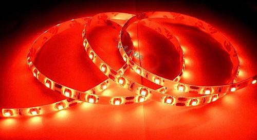 Tira 1m x 60led smd3528 flexible autoadhesiva varios colores