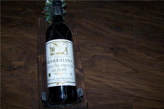 botella berberana cosecha especial de 1952 con d.o la rioja