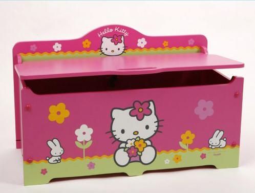 BAUL COFRE GIGANTE MADERA HELLO KITTY