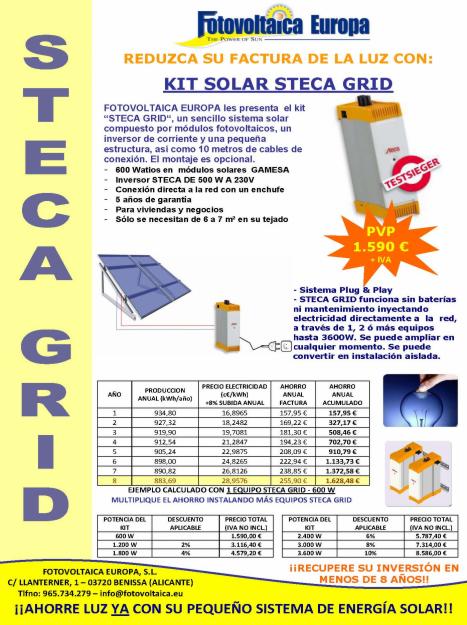 Kit solar STECA GRID