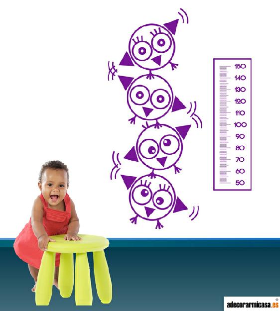 Pajarucos Voladores Medidor Vinilo decorativo infantil