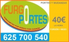 Portes economicos en barrio del pilar 62/57/00/540 rapidos y profesionales. - mejor precio | unprecio.es
