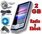 Reproductor MP4 con memoria de 2GB Radio y Ebook - mejor precio | unprecio.es