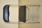 4 sillas auxiliares para oficina (u hogar) plegables en metal asiento y respaldo en negro - mejor precio | unprecio.es