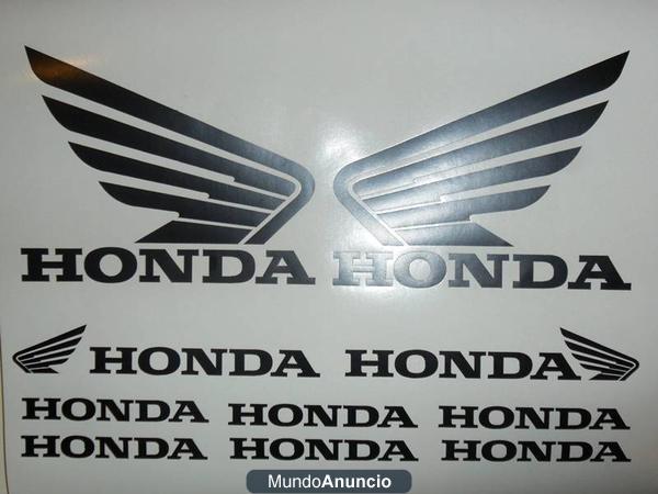 kit pegatina honda moto motorista sticker adhesivo vinilo personalizado seguridad proteccion topes carrera deportiva  ci