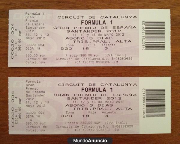 Entradas F1 Circuit de Cataluña - España