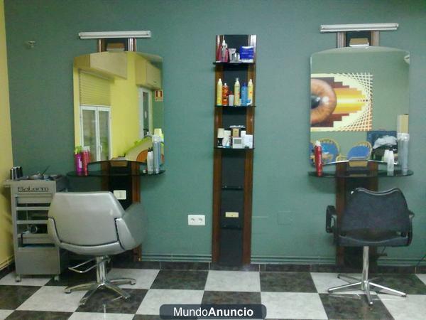 Salón de peluquería completo