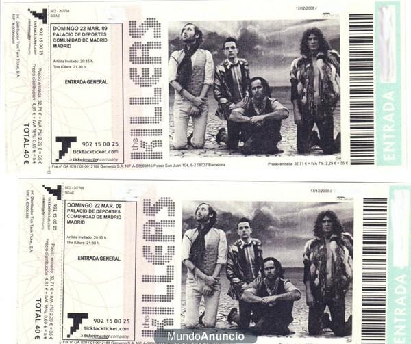 2 ENTRADAS The killers madrid 150€