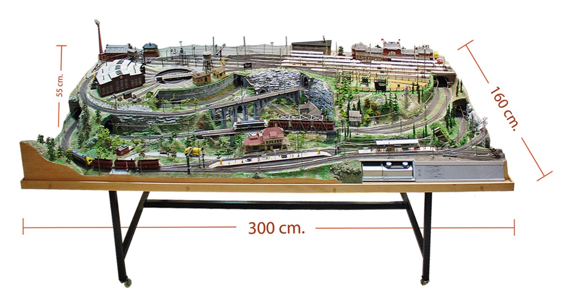 Maqueta Ferroviaria 3 x 1,60 m. - Escala H0