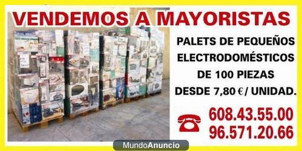 Ponemos a la venta 150 palets de 100 piezas