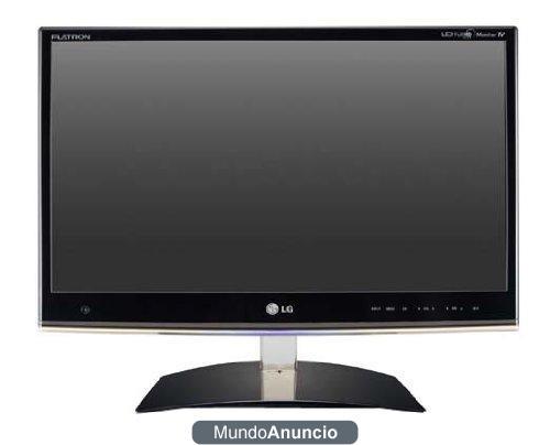 LG M-1950D - Televisión, pantalla LCD, 18.5 pulgadas, negro con rojo
