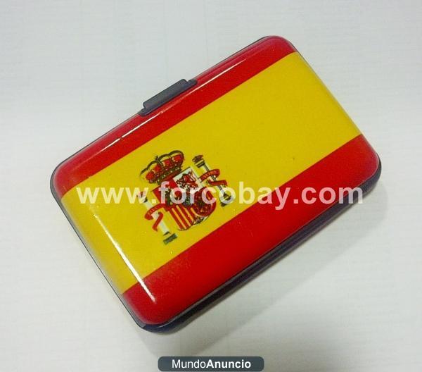 CARTERA DE ALUMINIO BANDERA ESPAÑA