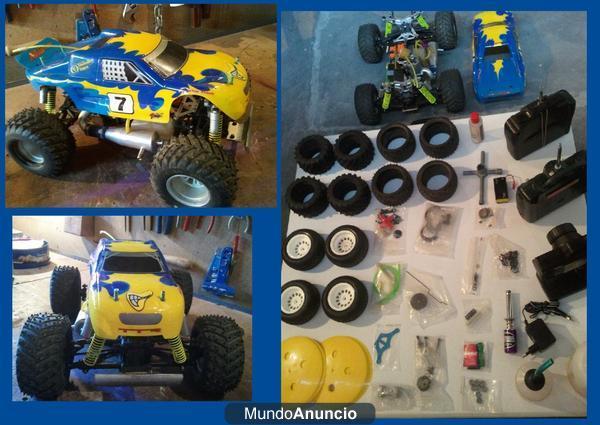 PACK 2 COCHES R/c. THUNDER TIGER + COCHE PISTA 2WD
