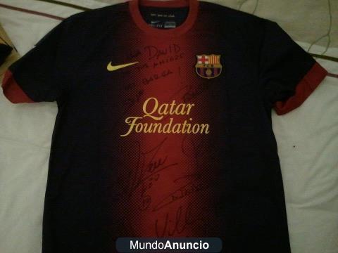 CAMISETA DEL BARCA OFICIAL FIRMADA 2012-2013E