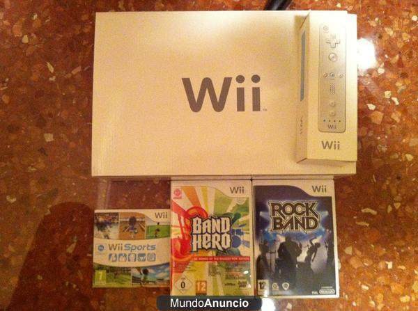 Wii + juegos + accesorios