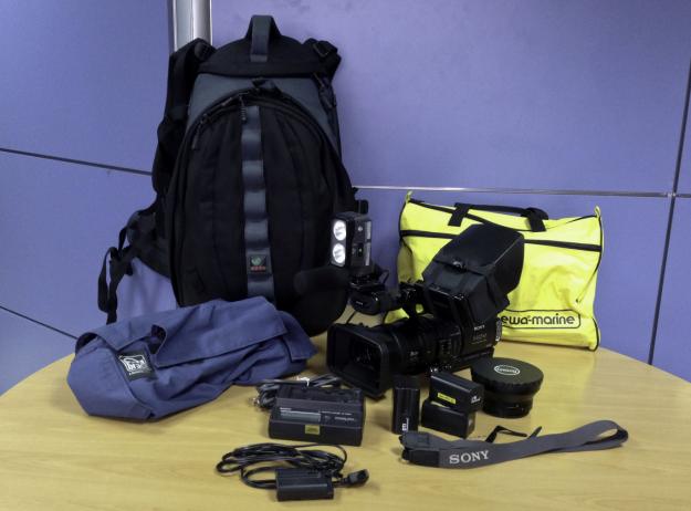 Kit Sony HDV + mochila + Portabrace y Ewa marine