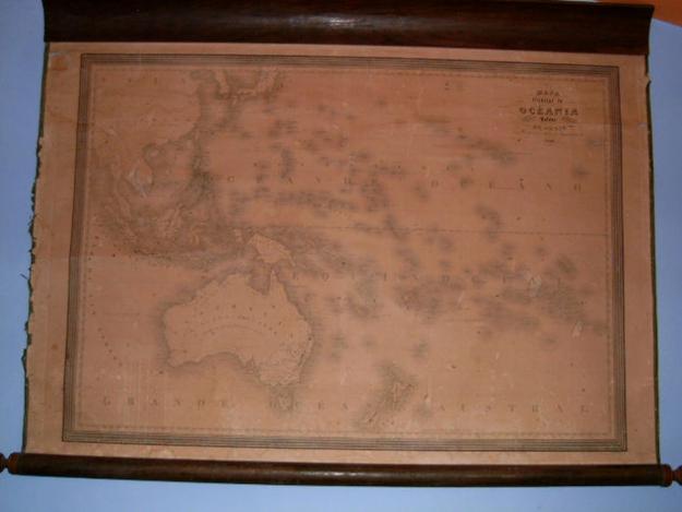 Mapa antiguo de 1845. Cartografía antigua