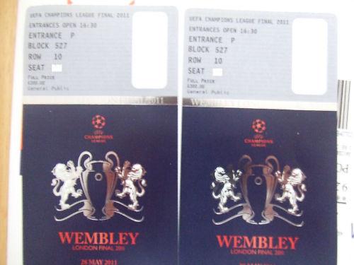 2 Campeones de la Final de la Liga 2011 de que los boletos el estadio de Wembley en Londre