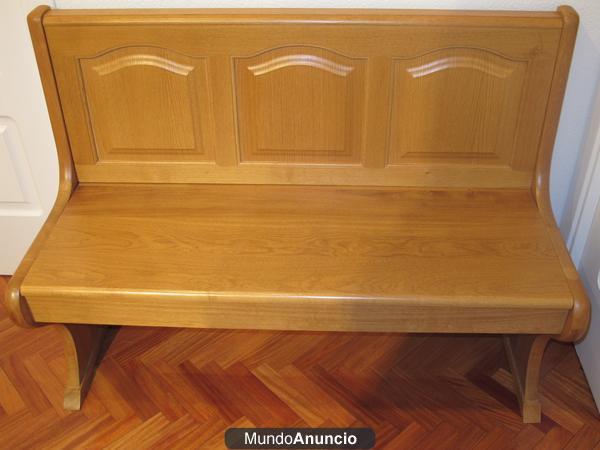 Banco de cocina/porche madera roble