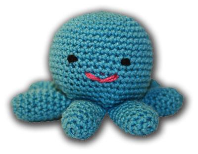 Amigurumi pulpo 'Kike' de ganchillo