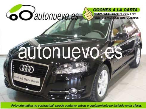 Audi A3 Sportback Attraction 1.2Tfsi 105cv.  6vel  Blanco Ibis, Rojo , Negro Brillante. Nuevo. Nacional.