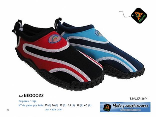 Escarpines de NEOPRENO para Mujer, Hombre y Niños