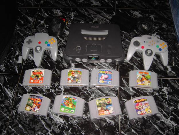 Nintendo64+2mandos+8juegos